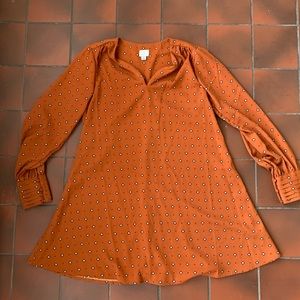Burnt orange Merona dress